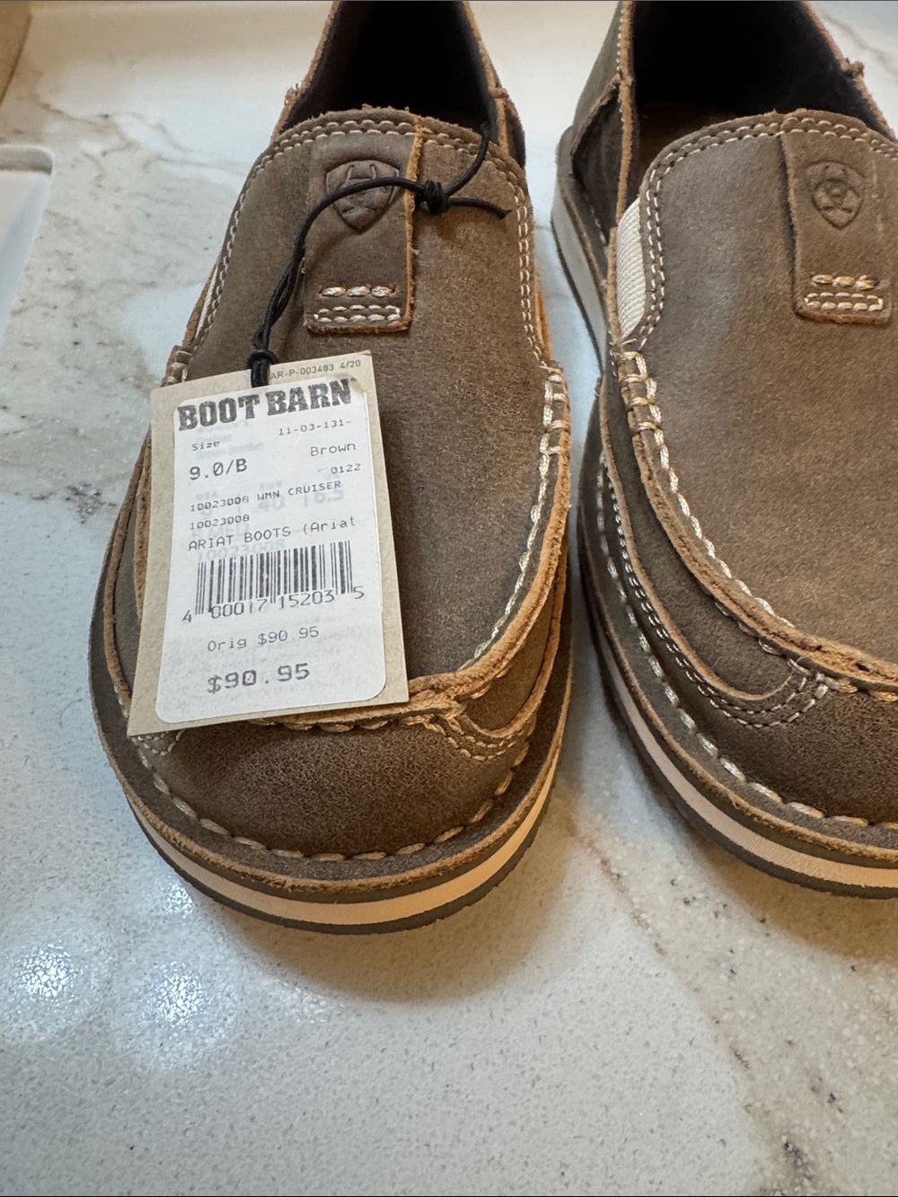 Ariat Brown Suede Slip-On Loafers for women - Picture 4 of 7